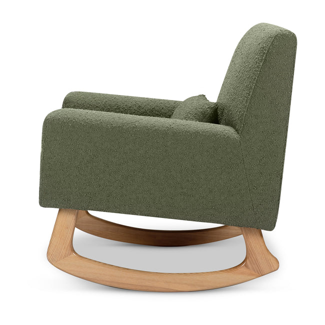 1085OBL,Nursery Works,Sleepytime Rocker in Olive Boucle w/Light Legs