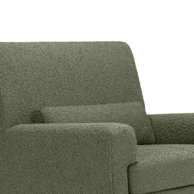 1085OBL,Nursery Works,Sleepytime Rocker in Olive Boucle w/Light Legs