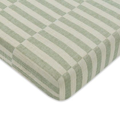 Mini Crib Sheet in GOTS Certified Organic Muslin Cotton