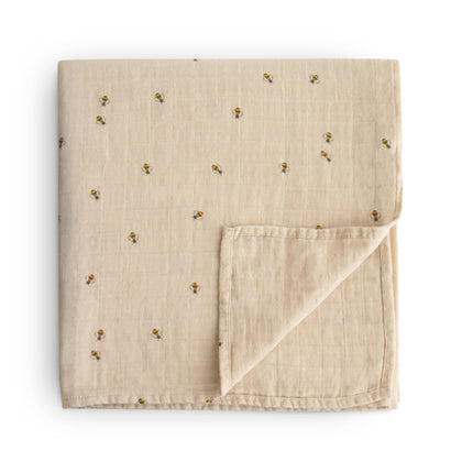 MS-245, Organic Cotton Muslin Swaddle Blanket