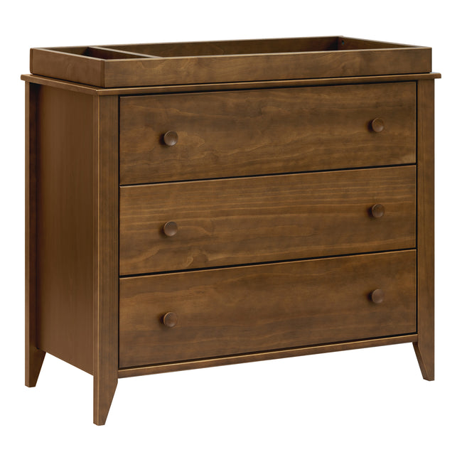 M10323NL,Babyletto,Sprout 3-Drawer Changer Dresser in Natural Walnut