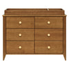 M10326CTN,Babyletto,Sprout 6-Drawer Double Dresser in Chestnut and Natural