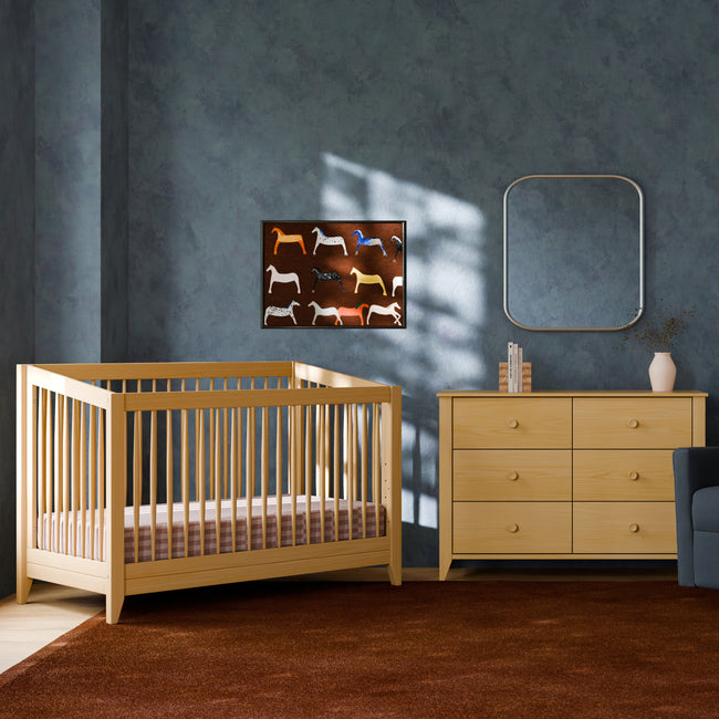 M10326HY,Babyletto,Sprout 6-Drawer Double Dresser in Honey