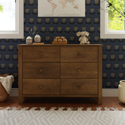 M10326NL,Babyletto,Sprout 6-Drawer Double Dresser in Natural Walnut