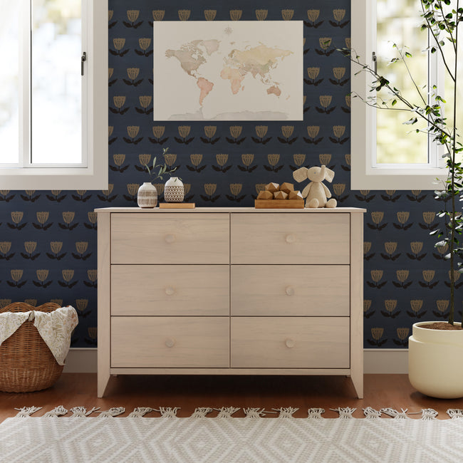 M10326NX,Babyletto,Sprout 6-Drawer Double Dresser in Washed Natural