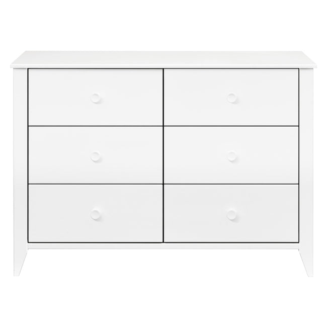 M10326W,Babyletto,Sprout 6-Drawer Double Dresser in White
