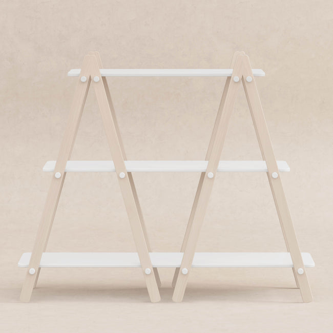 M10511WNX,Babyletto Kids,Dottie Bookcase in White and Washed Natural Finish