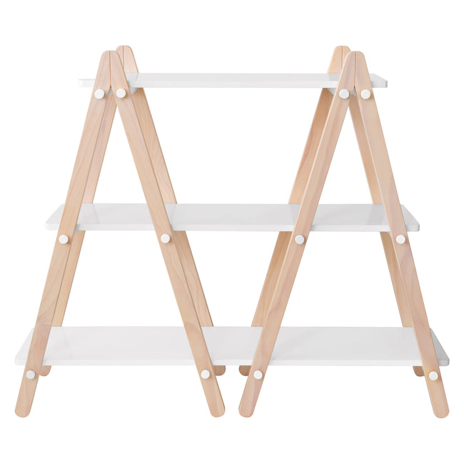 M10511WNX,Babyletto Kids,Dottie Bookcase in White and Washed Natural Finish
