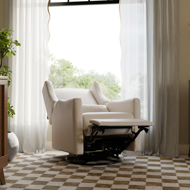 M11277PBEW,Babyletto,Kiwi Recliner and Swivel Glider in Performance Beach Eco-Weave