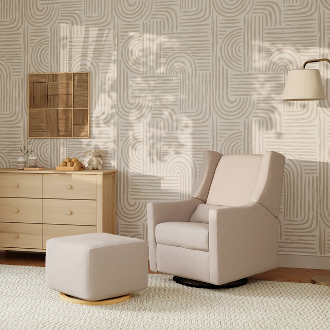M11277PBEW,Babyletto,Kiwi Recliner and Swivel Glider in Performance Beach Eco-Weave