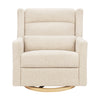 M11278ATLB,Babyletto,Kiwi Plus Chair and a Half Power Glider Recliner in Almond Teddy Loop w/ Light Wood Base