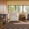 M11278ATLB,Babyletto,Kiwi Plus Chair and a Half Power Glider Recliner in Almond Teddy Loop w/ Light Wood Base