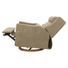 M11278LTDB,Babyletto,Kiwi Plus Chair and a Half Power Glider Recliner in Latte Teddy Loop w/ Dark Wood Base