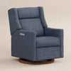 M11282OECDB,Babyletto,Kiwi Pro Power Glider Recliner w/ Power Lumbar in Performance Ocean Eco-Chenille w/Dark WoodBase