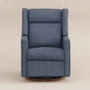 M11282OECDB,Babyletto,Kiwi Pro Power Glider Recliner w/ Power Lumbar in Performance Ocean Eco-Chenille w/Dark WoodBase