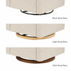 M11283AT,Babyletto,Kiwi Deluxe Power Glider Recliner w/Heat&Massage in Almond Teddy Loop
