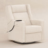 M11283AT,Babyletto,Kiwi Deluxe Power Glider Recliner w/Heat&Massage in Almond Teddy Loop