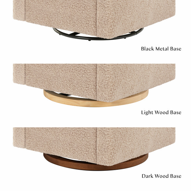 M11283CSG,Babyletto,Kiwi Deluxe Power Glider Recliner w/Heat&Massage in Chai Shearling