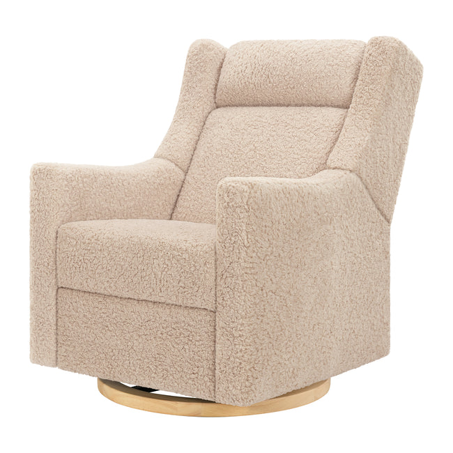 M11283CSG,Babyletto,Kiwi Deluxe Power Glider Recliner w/Heat&Massage in Chai Shearling