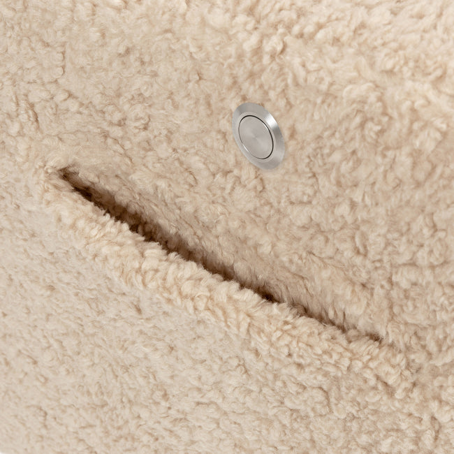 M11283CSG,Babyletto,Kiwi Deluxe Power Glider Recliner w/Heat&Massage in Chai Shearling