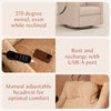 M11283CSG,Babyletto,Kiwi Deluxe Power Glider Recliner w/Heat&Massage in Chai Shearling