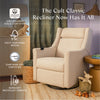 M11283PBEW,Babyletto,Kiwi Deluxe Power Glider Recliner w/Heat&Massage in Performance Beach Eco-Weave