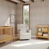 M11283PCMEW,Babyletto,Kiwi Deluxe Power Glider Recliner w/Heat&Massage in Performance Cream Eco-Weave