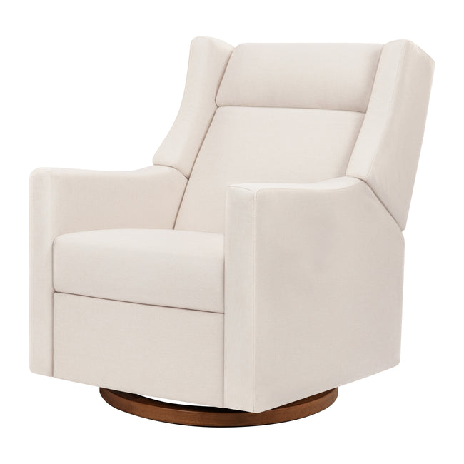 M11283PCMEW,Babyletto,Kiwi Deluxe Power Glider Recliner w/Heat&Massage in Performance Cream Eco-Weave