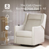 M11283PCMEW,Babyletto,Kiwi Deluxe Power Glider Recliner w/Heat&Massage in Performance Cream Eco-Weave