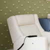 M11283PWB,Babyletto,Kiwi Deluxe Power Glider Recliner w/Heat&Massage in Performance Ivory Boucle