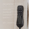 M11283PWB,Babyletto,Kiwi Deluxe Power Glider Recliner w/Heat&Massage in Performance Ivory Boucle