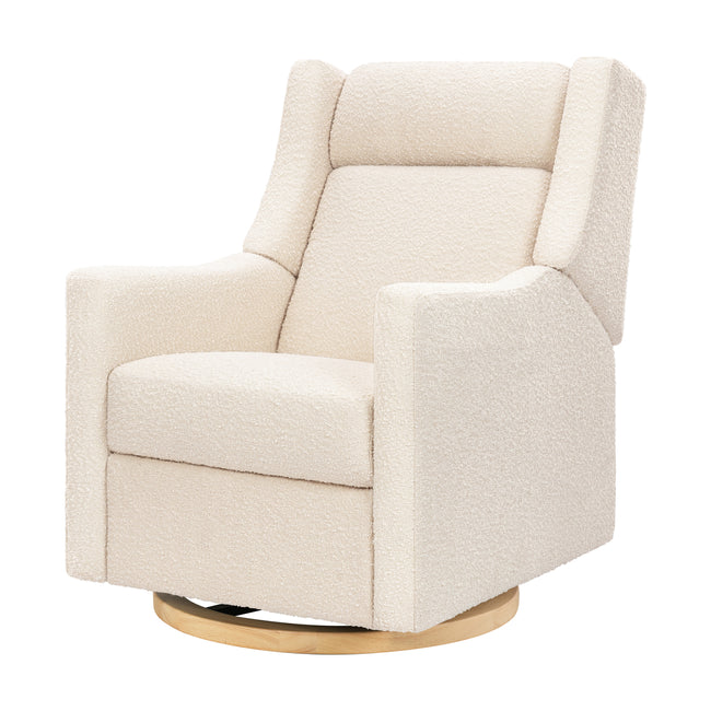 M11283PWB,Babyletto,Kiwi Deluxe Power Glider Recliner w/Heat&Massage in Performance Ivory Boucle