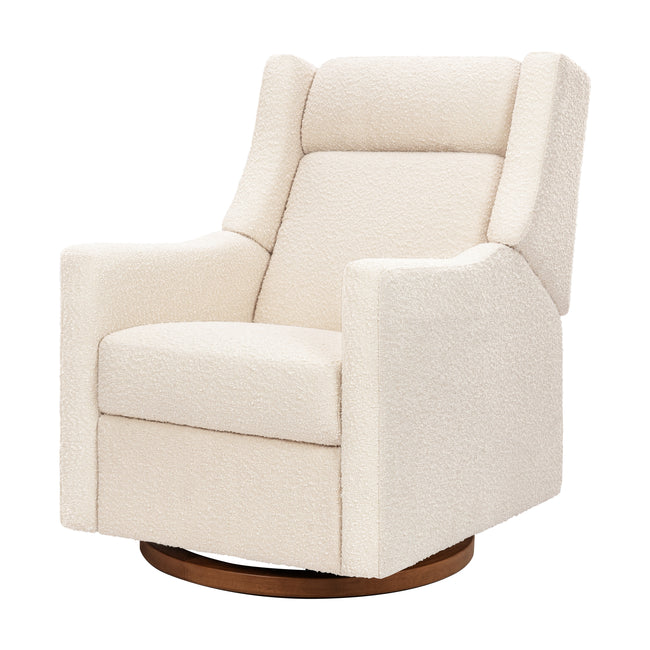 M11283PWB,Babyletto,Kiwi Deluxe Power Glider Recliner w/Heat&Massage in Performance Ivory Boucle