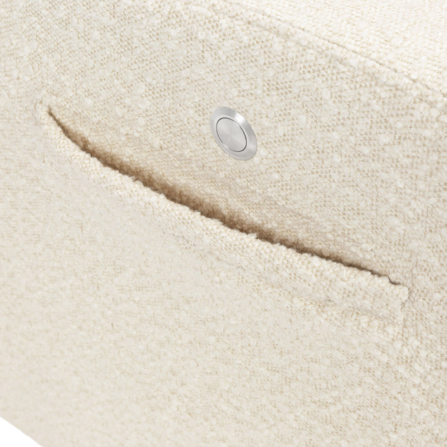M11283PWB,Babyletto,Kiwi Deluxe Power Glider Recliner w/Heat&Massage in Performance Ivory Boucle