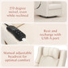M11283PWB,Babyletto,Kiwi Deluxe Power Glider Recliner w/Heat&Massage in Performance Ivory Boucle