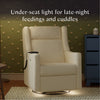 M11283PWB,Babyletto,Kiwi Deluxe Power Glider Recliner w/Heat&Massage in Performance Ivory Boucle