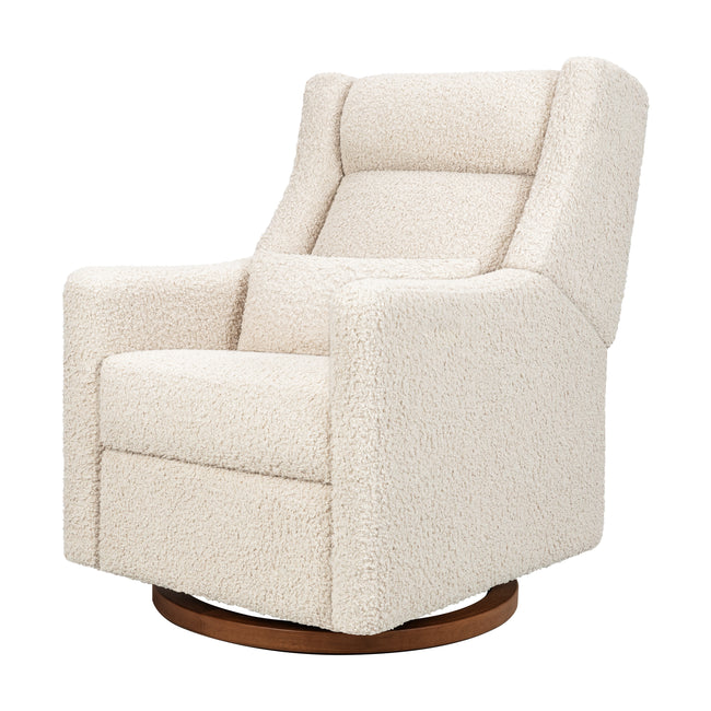M11286AT,Babyletto,Kiwi Plus Power Glider Recliner w/ Power Headrest in Almond Teddy Loop