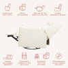 M11286CMSG,Babyletto,Kiwi Plus Power Glider Recliner w/ Power Headrest in Cream Shearling
