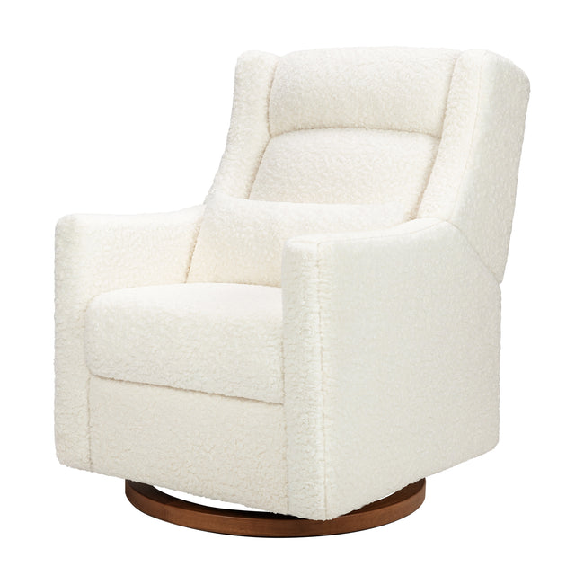 M11286CMSG,Babyletto,Kiwi Plus Power Glider Recliner w/ Power Headrest in Cream Shearling