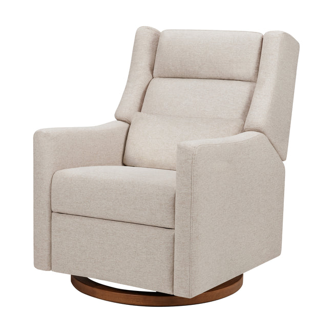M11286PBEW,Babyletto,Kiwi Plus Power Glider Recliner w/ Power Headrest in Performance Beach Eco-Weave