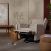 M11286PBEW,Babyletto,Kiwi Plus Power Glider Recliner w/ Power Headrest in Performance Beach Eco-Weave