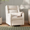 M11286PCMEW,Babyletto,Kiwi Plus Power Glider Recliner w/ Power Headrest in Performance Cream Eco-Weave