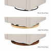 M11286PCMEW,Babyletto,Kiwi Plus Power Glider Recliner w/ Power Headrest in Performance Cream Eco-Weave