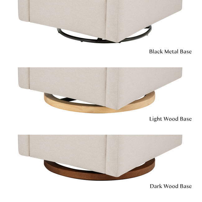 M11286PCMEW,Babyletto,Kiwi Plus Power Glider Recliner w/ Power Headrest in Performance Cream Eco-Weave