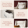 M11286PCMEW,Babyletto,Kiwi Plus Power Glider Recliner w/ Power Headrest in Performance Cream Eco-Weave