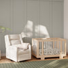 M11286PCMEW,Babyletto,Kiwi Plus Power Glider Recliner w/ Power Headrest in Performance Cream Eco-Weave