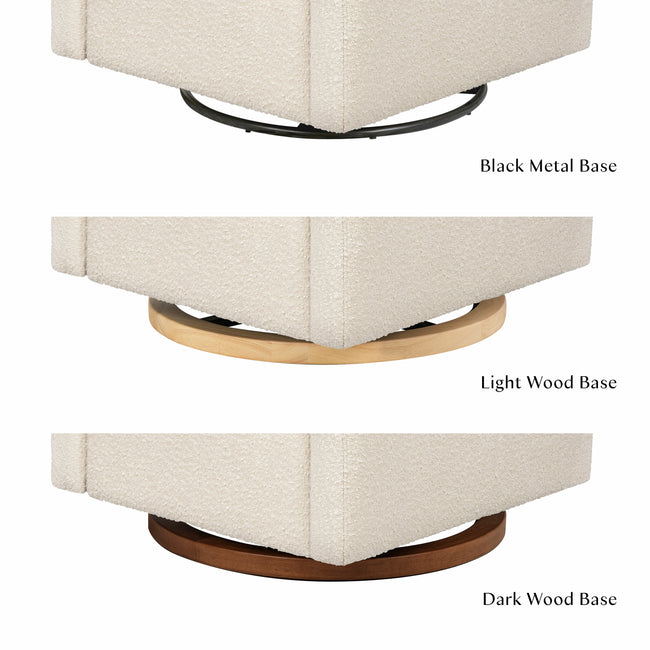 M11286PWB,Babyletto,Kiwi Plus Power Glider Recliner w/ Power Headrest in Performance Ivory Boucle
