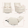 M11286PWB,Babyletto,Kiwi Plus Power Glider Recliner w/ Power Headrest in Performance Ivory Boucle