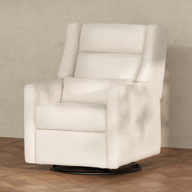 M11286PWB,Babyletto,Kiwi Plus Power Glider Recliner w/ Power Headrest in Performance Ivory Boucle