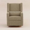 M11288LTDB,Babyletto,Kiwi Glider Recliner w/ Electronic Control and USB in Latte Teddy Loop w/ Dark Wood Base
